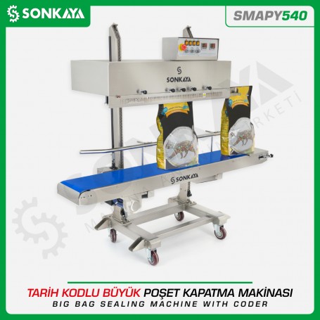 Sonkaya SMAPY540 SS Continuous Big Bag Sealing Machine With Coder