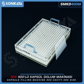 Sonkaya SMKD400M Manual Capsule Filling Machine 400 Cavity 00 Size