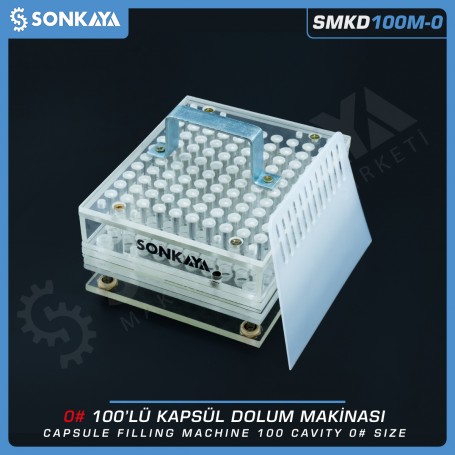 Sonkaya SMKD100M-0 Manuel Capsule Filling Machine 100 Cavity 0 Size