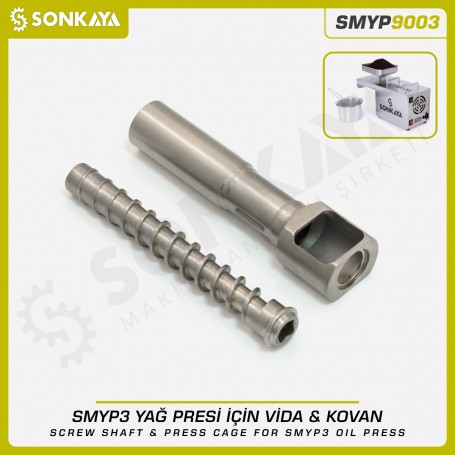 Sonkaya SMYP9003 Screw Shaft & Press Cage for Oil Press
