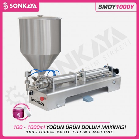 Sonkaya SMDY1000Y Semi Automatic Paste Filling Machine 1LT