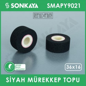 SMAPY9021 Konveyörlü Poşet Ağzı Kapatma Makinası Mürekkep Topu Siyah 36x16mm