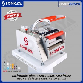 Sonkaya SMET225YS Semiauto Bottle Labeler for Transparent Labels