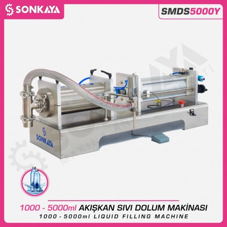 Sonkaya SMDS5000Y Yarı Otomatik Akışkan Sıvı Dolum Makinası 5000ml