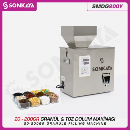 Sonkaya SMDG200Y Tartılı Granül & Toz Dolum Makinası 200gr