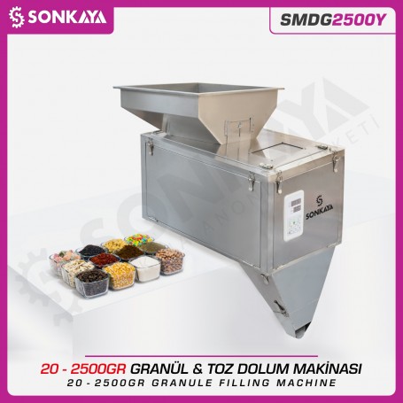 SMDG2500Y 20-2500gr Semiauto. Granule & Powder Filler