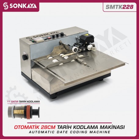 Sonkaya SMTK228 Otomatik Tarih Kodlama Makinası 11 Satır 28cm