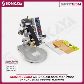 Sonkaya SMTK135M Manual Date Coding Machine 3 Lines